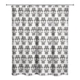 thumbnail image 1 of Creative Products Sugar Skull Black and White Pattern 71x74 Shower Curtain, 1 of 2
