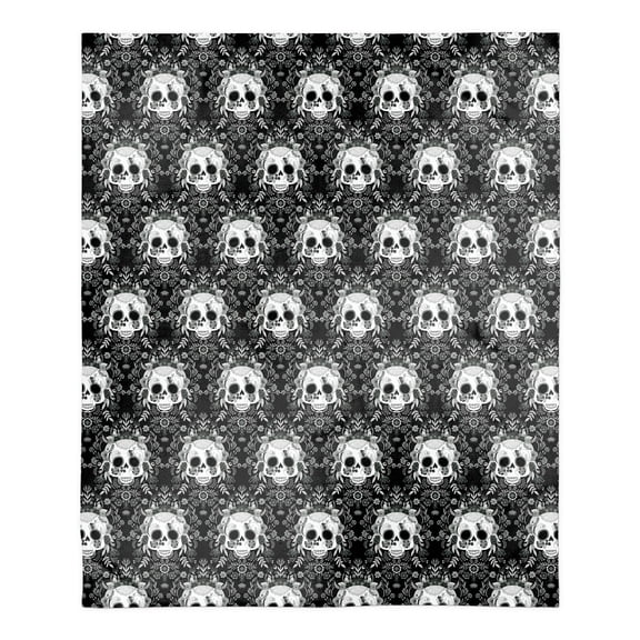 Creative Products Sugar Skull Pattern 50 x 60 Sherpa Fleece Blanket