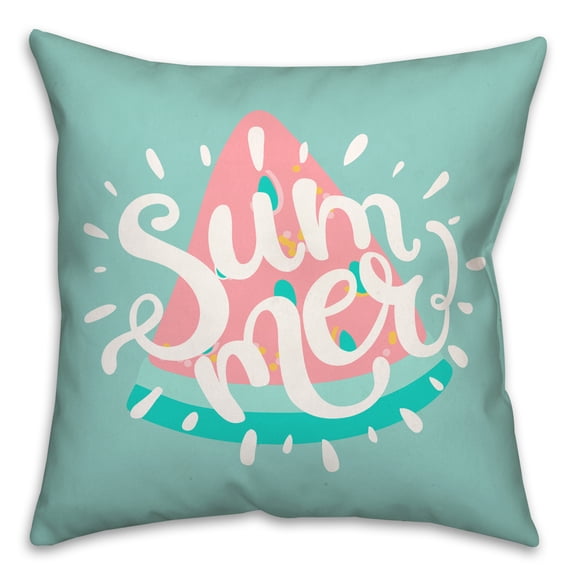 Creative Products Summer Watermelon Bright 18x18 Spun Poly Pillow