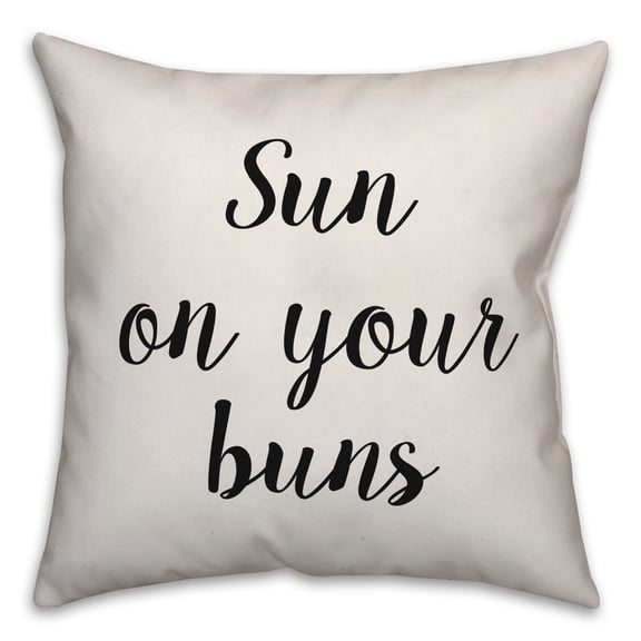 Creative Products Sun On Your Buns 16x16 Spun Poly Pillow