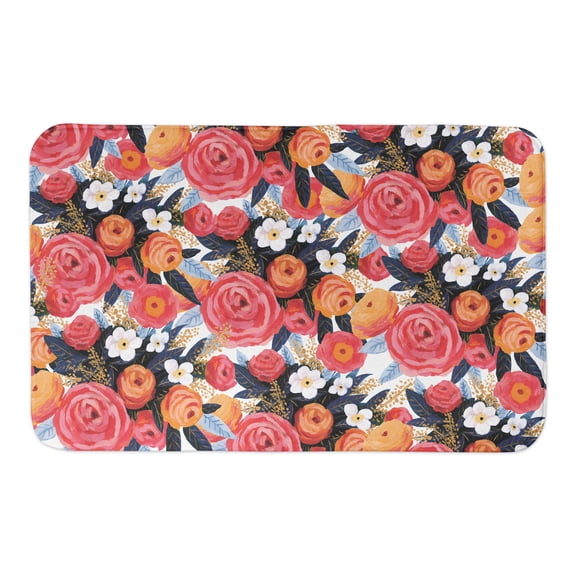 Creative Products Sunset Floral Pattern 34x21 Bath Mat