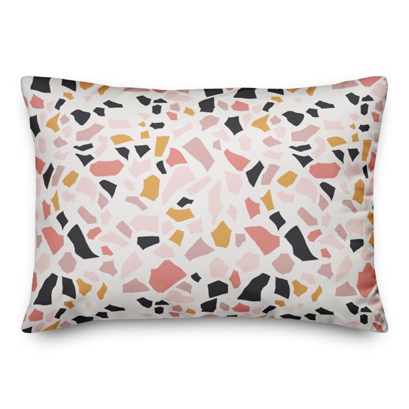 Creative Products Sunset Terrazzo Pattern 14x20 Spun Poly Pillow