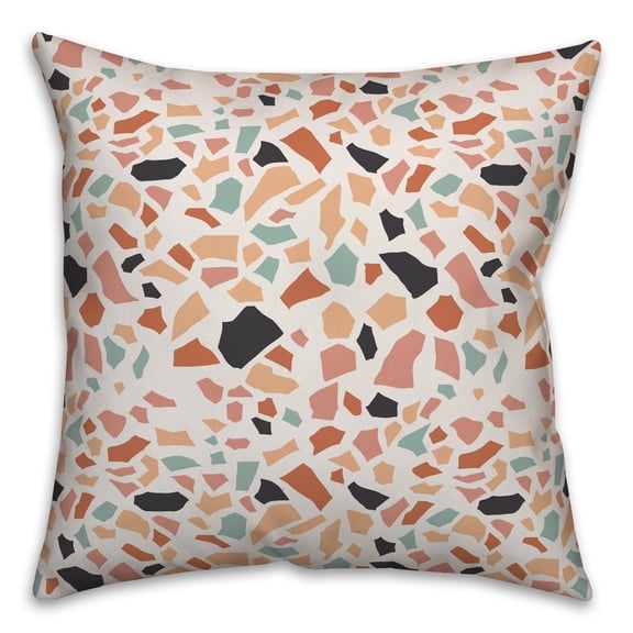 Creative Products Sunset Terrazzo Pattern 18x18 Spun Poly Pillow