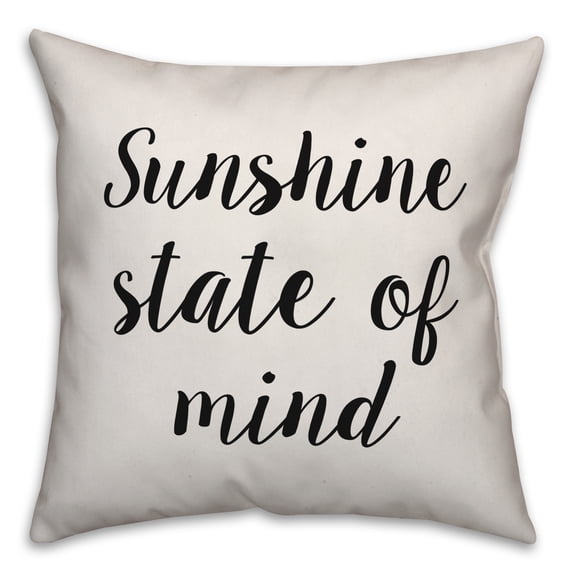 Creative Products Sunshine State Of Mind 18x18 Spun Poly Pillow