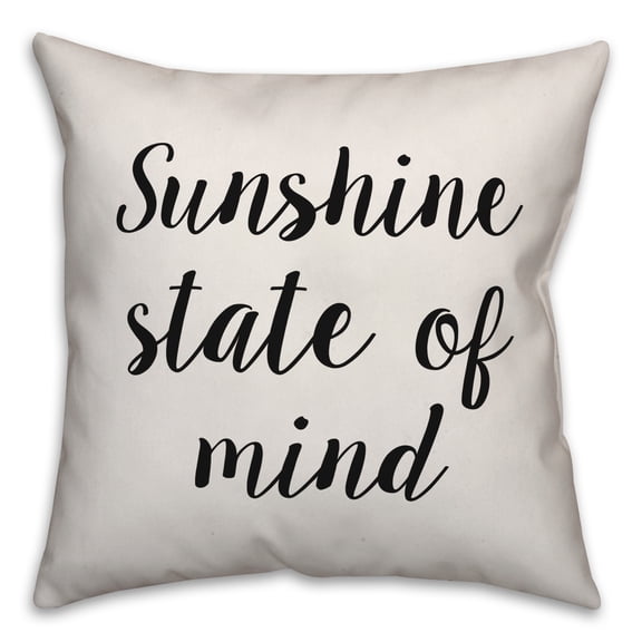 Creative Products Sunshine State Of Mind 18x18 Spun Poly Pillow