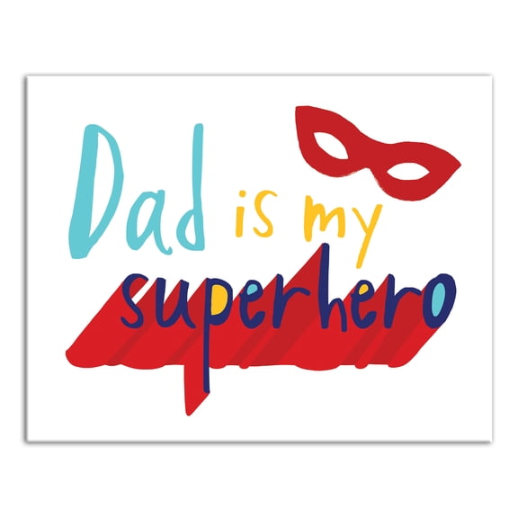 Creative Products Superhero Dad 14x11 Canvas Wall Art