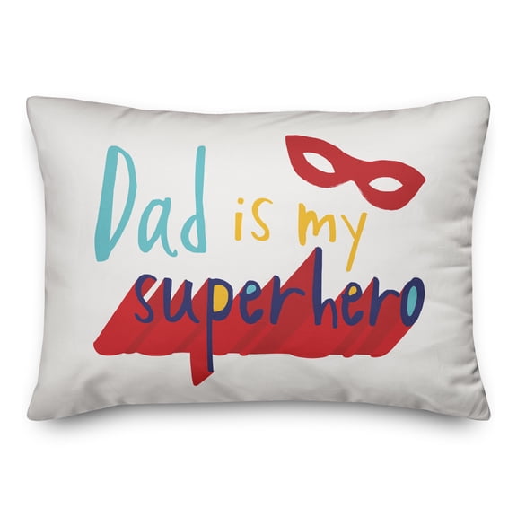 Creative Products Superhero Dad 14x20 Spun Poly Pillow