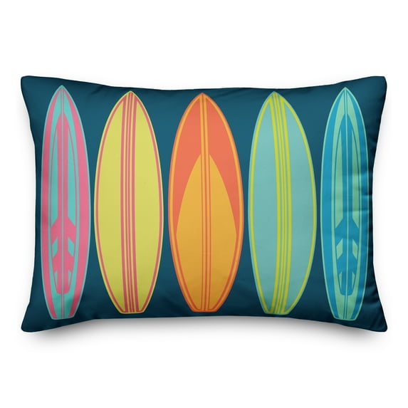 Creative Products Surf Board Pattern 14x20 Indoor / Outdoor Pillow