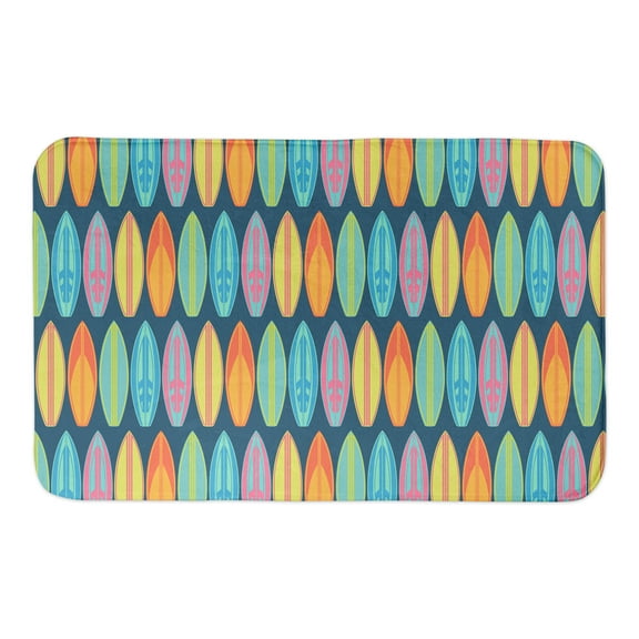 Creative Products Surfboard Pattern 34x21 Bath Mat