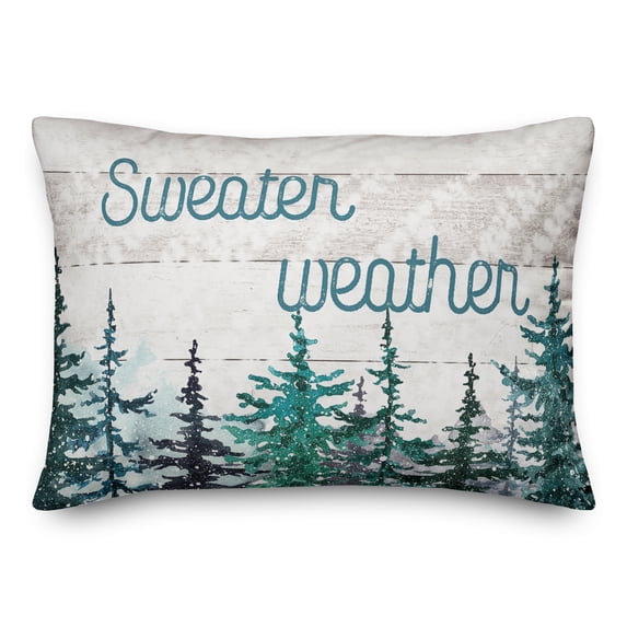 Creative Products Sweater Weather Trees 20 x 14 Spun Poly Pillow