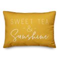 thumbnail image 1 of Creative Products Sweet Tea & Sunshine Thin Script Yellow 14x20 Indoor / Outdoor Pillow, 1 of 2