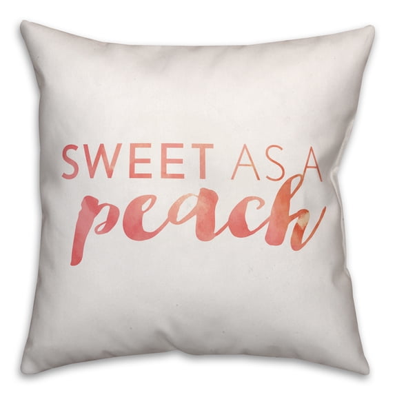 Creative Products Sweet as a Peach 18x18 Throw Pillow
