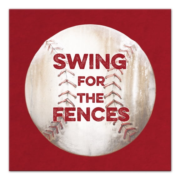 Creative Products Swing For The Fences 24x24 Canvas Wall Art