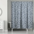 thumbnail image 1 of Creative Products Swirly Slate Leaves 71 x 74 Shower Curtain, 1 of 2