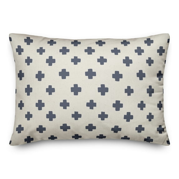 Creative Products Swiss Cross Blue 14 x 20 Indoor / Outdoor Pillow