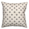 thumbnail image 1 of Creative Products Swiss Cross Gray 18 x 18 Indoor / Outdoor Pillow, 1 of 3