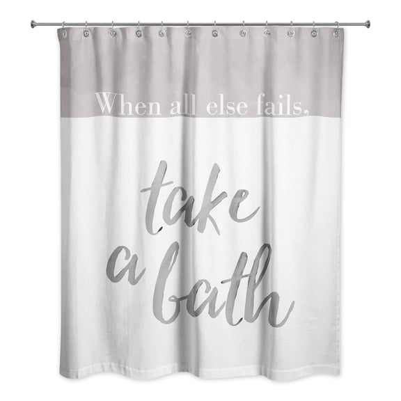 Creative Products Take a Bath 71x74 Shower Curtain