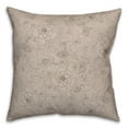 thumbnail image 1 of Creative Products Tan Line Floral 18 x 18 Spun Poly Pillow, 1 of 3
