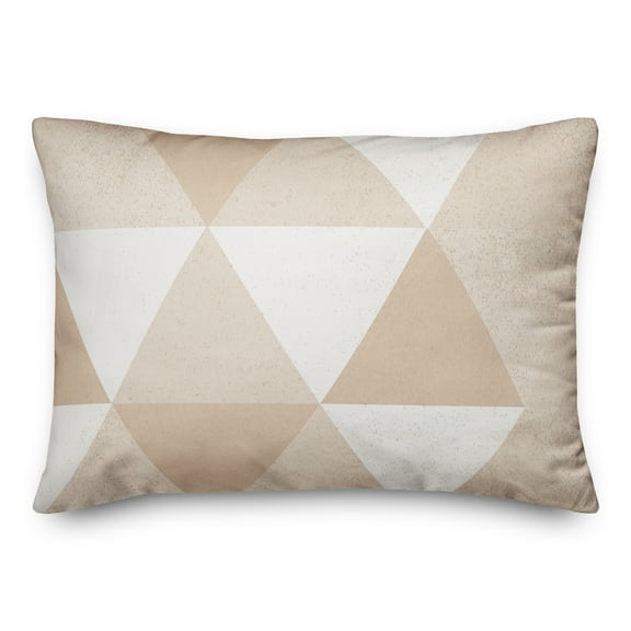 Creative Products Tan Modern Tri-Block 14x20 Indoor / Outdoor Pillow