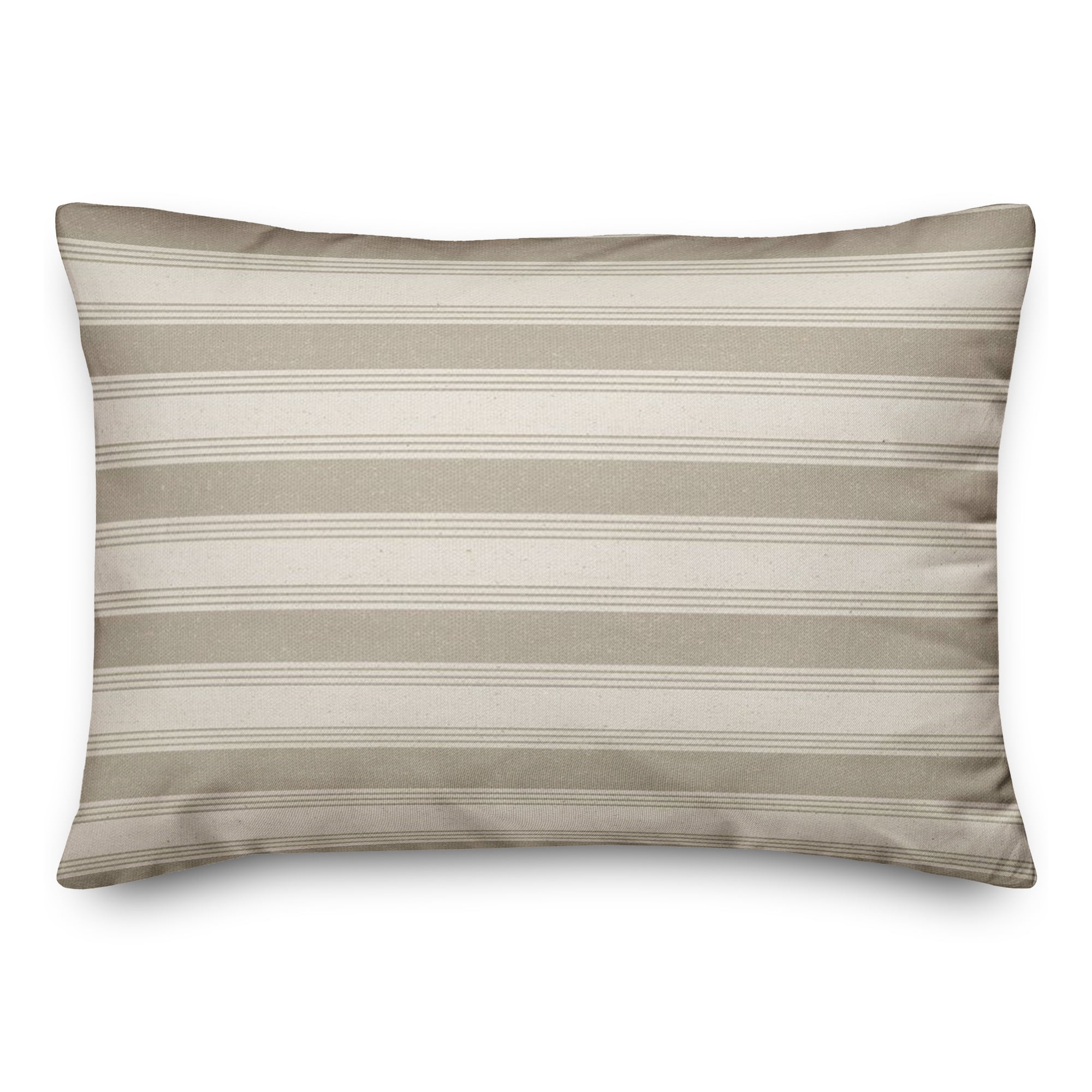 Striped Reversible Throw Pillow