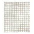 thumbnail image 1 of Creative Products Taupe Watercolor Plaid 50 x 60 Sherpa Fleece Blanket, 1 of 3