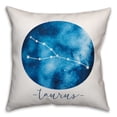 thumbnail image 1 of Creative Products Taurus Zodiac Sign Astrological Constellation 18x18 Spun Poly Pillow, 1 of 3