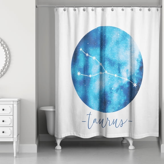 Creative Products Taurus Zodiac Sign Astrological Constellation 71x74 Shower Curtain