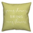 thumbnail image 1 of Creative Products Tea Pot Spring Showers 18 x 18 Spun Poly Pillow, 1 of 3