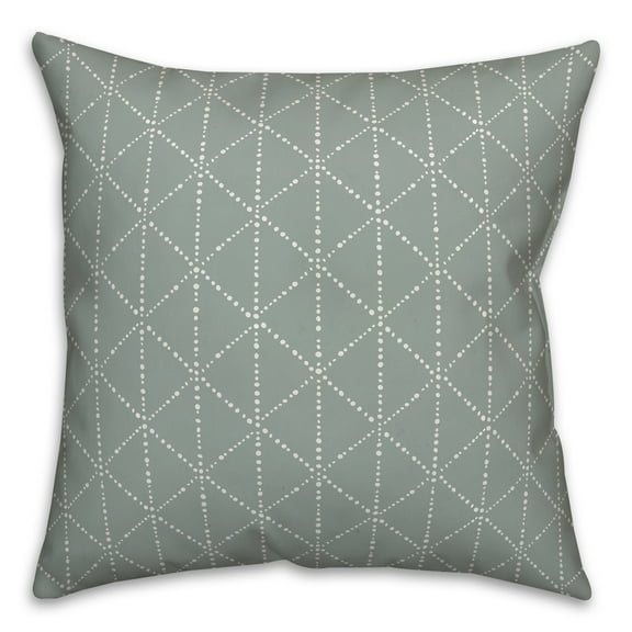 Creative Products Teal Diamonds 16 x 16 Spun Poly Pillow