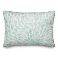 thumbnail image 1 of Creative Products Teal Floral Burst Pattern 14x20 Spun Poly Pillow, 1 of 2