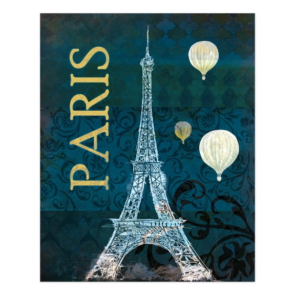 Creative Products Teal Paris 24x30 Canvas Wall Art