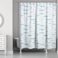 thumbnail image 1 of Creative Products Teal Reverse School Of Fish  71x74 Shower Curtain, 1 of 7