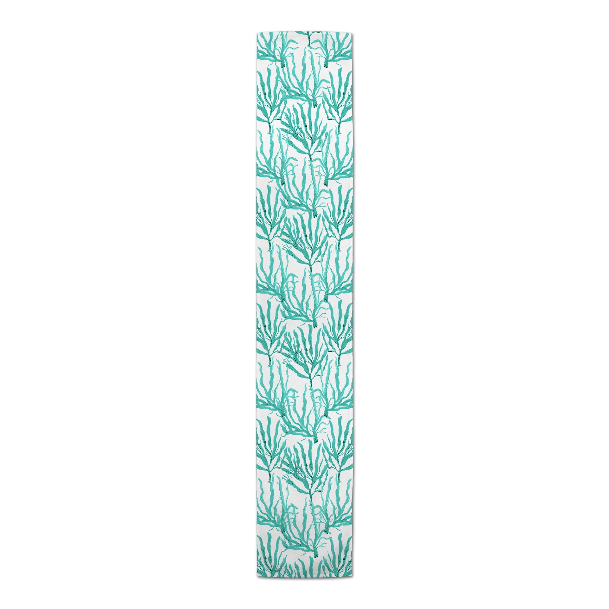 Teal Sea Coral 16x72 Polyester Table Runner