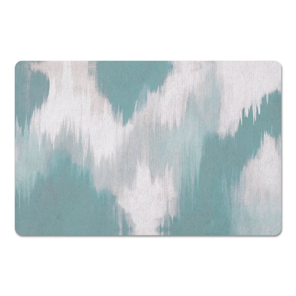 Creative Products Teal Splotches 18 x 27 Floor Mat