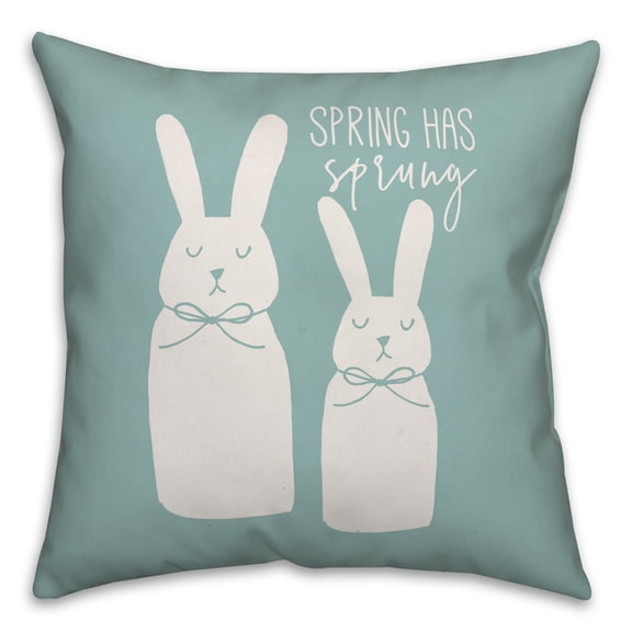 Creative Products Teal Spring has Sprung 16x16 Spun Poly Pillow