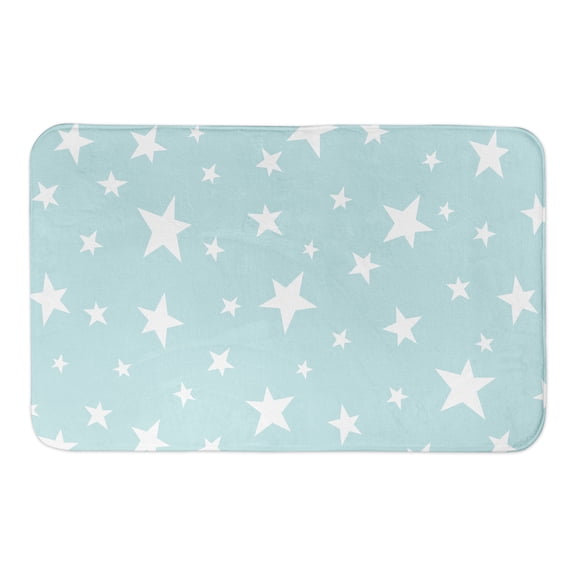Creative Products Teal Stars 34x21 Bath Mat