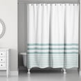 thumbnail image 1 of Creative Products Teal Stripes 71x74 Shower Curtain, 1 of 6