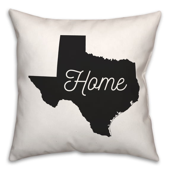 Creative Products Texas Home 18x18 Spun Poly Pillow