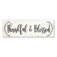 thumbnail image 1 of Creative Products Thankful & Blessed 12x36 Canvas Wall Art, 1 of 3