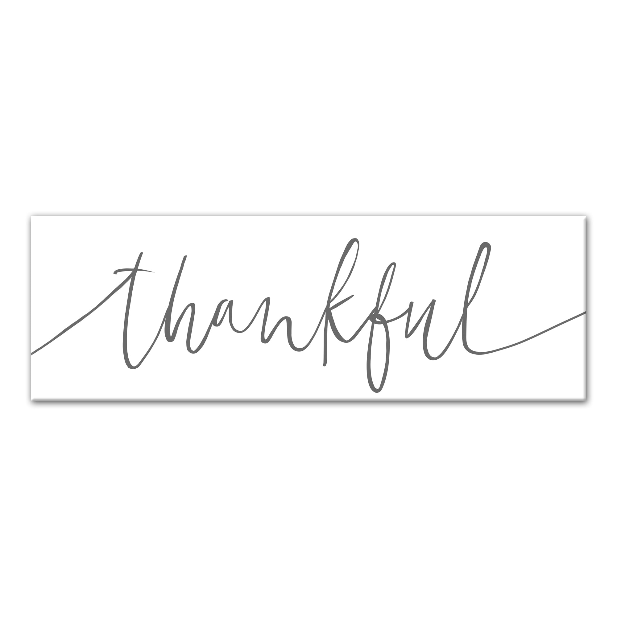 Creative Products Thankful Script 12x36 Canvas Wall Art - Walmart.com