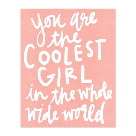 Creative Products The Coolest Girl 8x10 Canvas Wall Art