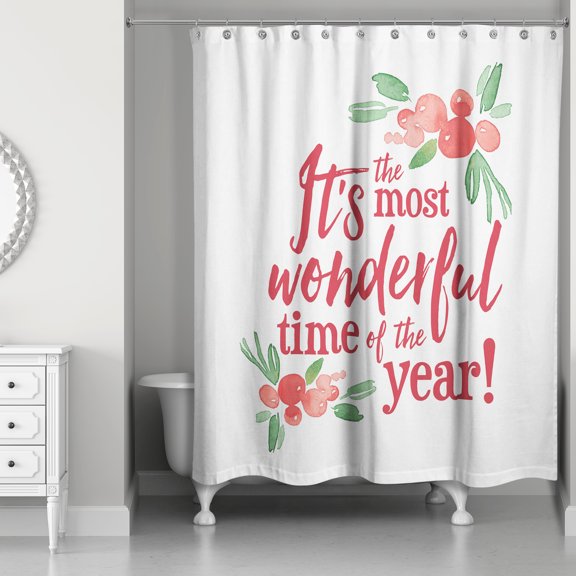 Creative Products The Most Wonderful Time of the Year 71x74 Shower Curtain