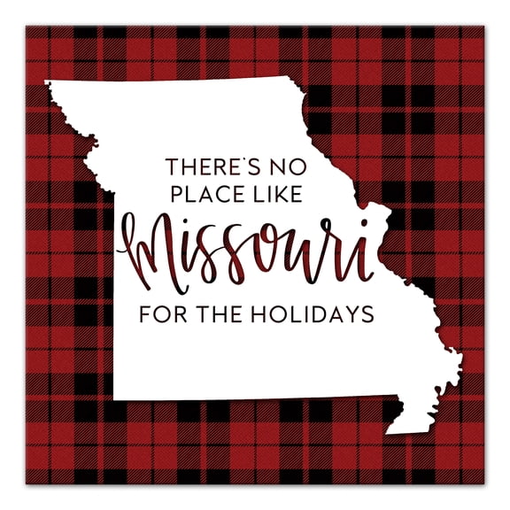 Creative Products There's No Place Like Missouri For the Holidays 16x16 Canvas Wall Art