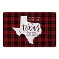 thumbnail image 1 of Creative Products There's No Place Like Texas For the Holidays 27x18 Floor Mat, 1 of 1