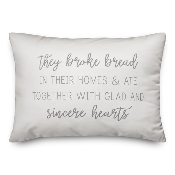 Creative Products They Broke Bread 20 x 14 Spun Poly Pillow