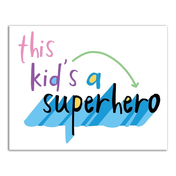 Creative Products This Kid is a Superhero 11x14 Canvas Wall Art