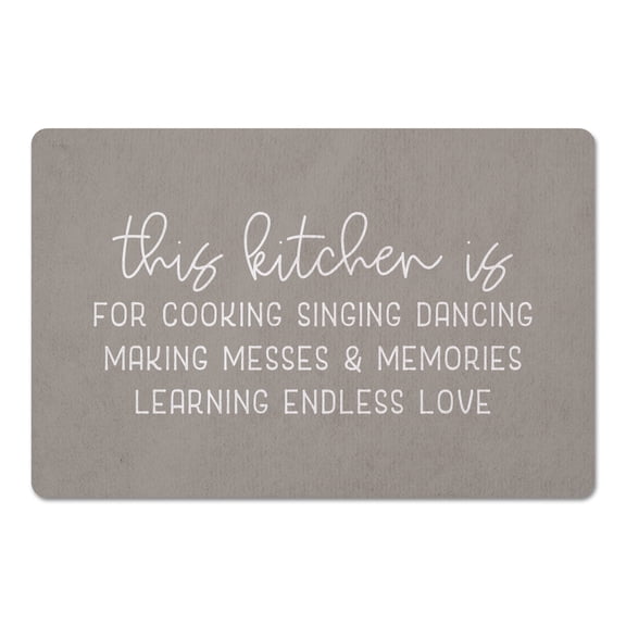 Creative Products This Kitchen Khaki 27x18 Floor Mat