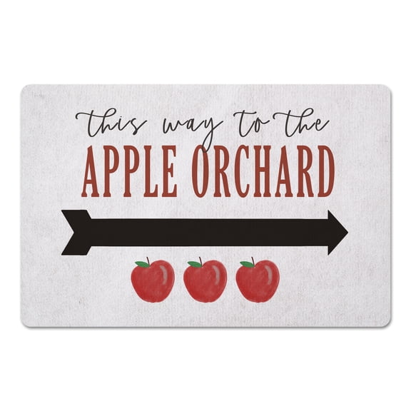 Creative Products This Way to the Apple Orchard 27x18 Floor Mat