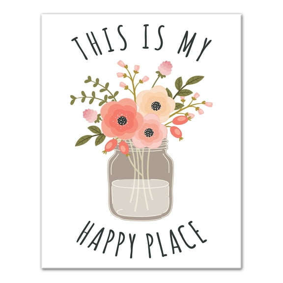 Creative Products This is my happy place 11x14 Canvas Wall Art