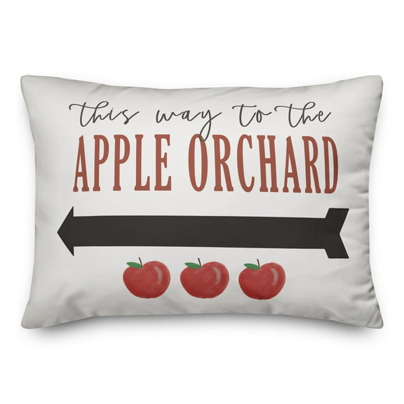 Creative Products This way to the Apple Orchard 14x20 Spun Poly Pillow